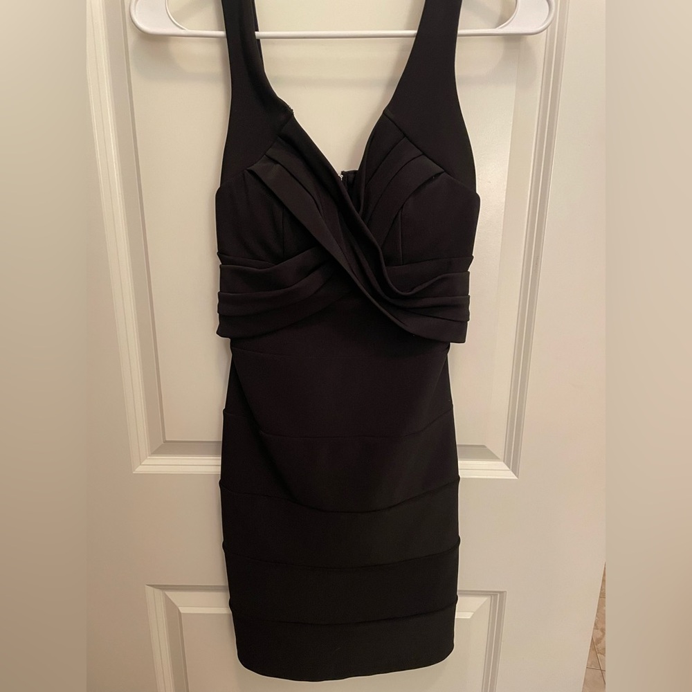 Emerald Sundae black cocktail dress, size small.
